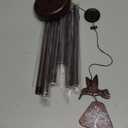 Sympathy Wind Chimes with Hummingbird Wind Spinner, Memorial Wind Chimes for Loss of Loved One Prime, Bereavement/Sympathy/Memorial Gift for Loss of Mother Father Husband Condolence Remembrance (Brown)