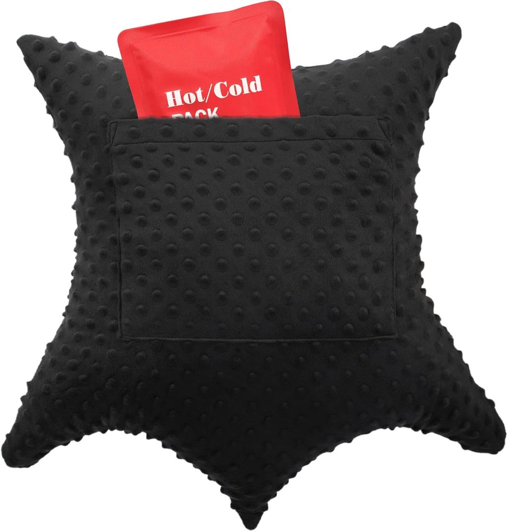 Heart Surgery Pillow for After Open Heart Surgery Bypass Patient Abdominal Surgery Recovery Must Haves Gifts, Black