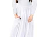 Deerose Girls Maxi Dress Casual Holiday Long Dresses with Pockets 5-14 Years (7-8 Years)