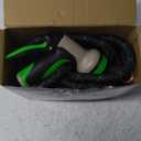 PowerFlow Garden Hose, NON-EXPANDABLE 25 Feet Premium Quality Stainless Steel Metal Water Hose with Durable Fabric Skin, Hose For Commercial, Residential Use, Bonus 10-way Spray Nozzle (25 Ft, Black)