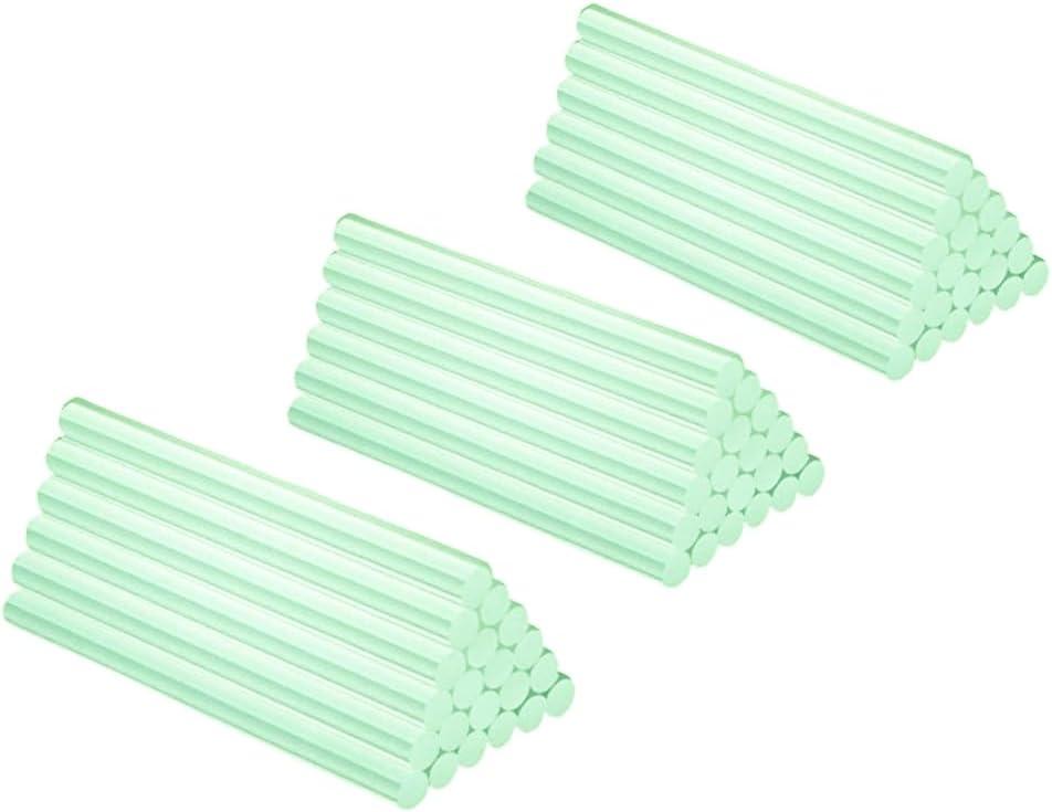 NEX&CO Glow in The Dark Hot Glue Sticks, Bulk Value Pack 60 Count Green Luminous Sticks, Mini Size 4" 0.27 Diameter, Night Glow Spooky Sticks for Glue Gun, for Halloween Decorations, Spooky Crafts