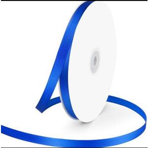 Pack Of 2 3/8" Wide x 100 Yards Single Face Polyester Satin Ribbon, Satin Ribbon for Crafts, Gift, Hair Bows, Wedding Party Decoration, Bow Making & Other Projects (Royal Blue)