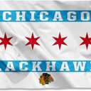 WinCraft Chicago Blackhawks City of Chicago 3x5 Feet Banner Flag