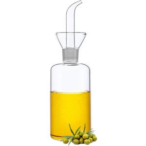 HAIZEEN 8oz/240ml Glass All-Purpose Cruet, Glass Oil Decanter and Cruet for Kitchen and BBQ