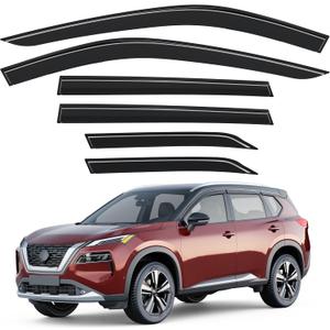 Outside-Mount Window Visors Rain Guards for Nissan Rogue 2021-2026,6PCS