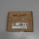 Orion Motor Tech M10x1.25 Lug Nuts, ATV Lug Nuts Compatible with Honda Kawasaki Suzuki Yamaha Can-Am Bombardier Arctic Cat, 10mmx1.25 Wheel Lug Nut Set, Set of 16 (Black)