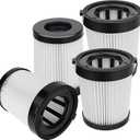 4 Pack FSV001 HEPA Filter for Fabuletta FSV001, for Lubluelu 202, for Girnoor G160 & G165, for Afoddon A300, for Oraimo OSV-102, for VacLife VL732 Cordless Stick Vacuum Cleaners