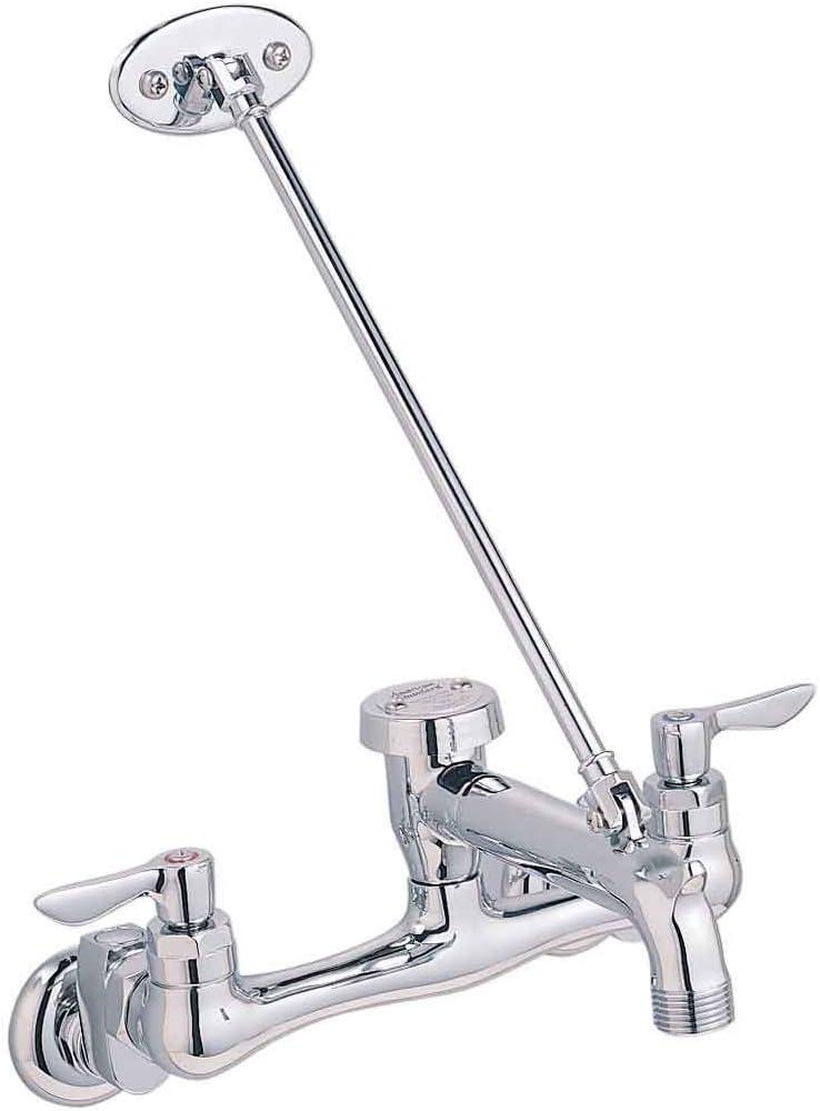 American Standard 8354112.002 Exposed Yoke Wall-Mounted Service Sink Faucet, 8.38 x 12.50 x 9.75 inches, Chrome