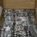 Ravinte 60 Pack (30 Pairs) 1/2 Inch Overlay Soft Close Hinges for Kitchen Cabinets - Satin Nickel Hidden Concealed Hinge, Stainless Steel, Self Closing - Amazon.com