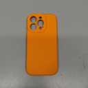 Vooii Compatible with iPhone 16 Pro Case, Liquid Silicone Upgrade [Camera Protection] [Soft Anti-Scratch Microfiber Lining] Shockproof Phone Case for iPhone 16 Pro 6.3 inch - Bright Orange