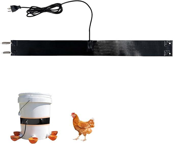 Chicken Water Heater for Winter,Replace for RentACoop Thermo Bucket Belt,Fits Most 25 Gal Buckets,Chicken Waterer Heater,EnergyEfficient, Safe, and Durable,Prevent Icing