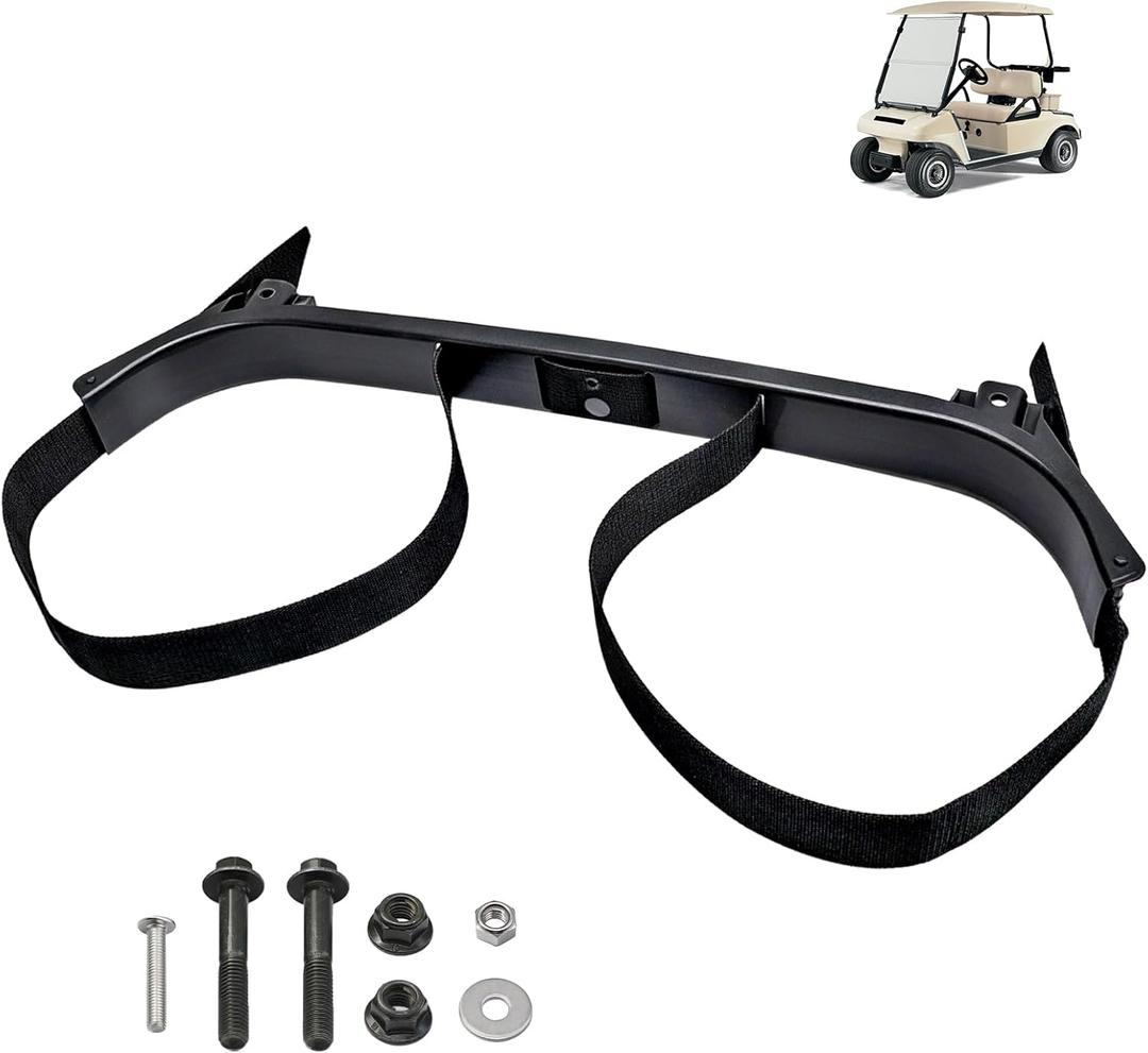 Golf Cart Bag Holder with Screws, 2 Seat Golf Bag Attachment for 1987-Up Club Car DS, OEM#1013935