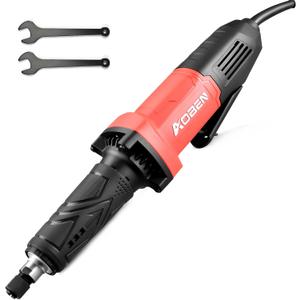 AOBEN Electric Die Grinder 1/4" Collet, 28000 RPM Power Straight Grinder Tool, Heavy Duty for Metal Grinding, Polishing, Deburring & Welding Repair, Ergonomic Grip
