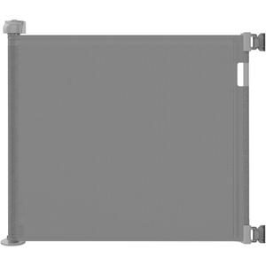 Retractable Baby Gate for Stairs  33 Height, Expands up to 55 Width  Safety Gate for Infants, Toddlers, Dogs & Pets  Easy Install, Secure Closure, Gray Mesh Design for Indoor & Outdoor Use