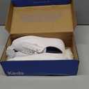 Keds Womens Kickback Canvas, White Leather, Size 7.5