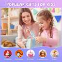 CscyyAmz Mini Karaoke Machine for Kids Girls Boys - Birthday Gifts for Ages 4 5 6 7 8+ Year Old - Portable Bluetooth Speaker with 2 Wireless Microphone - Kids' Instrument Accessories - Pink