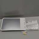 Shower Mirror for Shaving Fogless with Multifunctional Storage for Razor and Shaving Foam Canister, Adhesive or Screw Optional Installation,Adjustable Angle, White