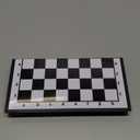 Chess Sets Travel Board Games: Magnetic Folding Chess Board with Instructions Teen Gifts Family Games Educational Toys for Kids and Adults 9.5 Inch (White-black)