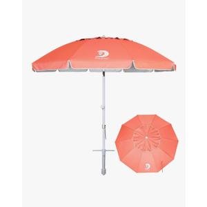 AMMSUN 8 Feet Large Beach Umbrella with Sand Anchor Heavy Duty High Wind Portable Outdoor Umbrellas UV 50+ Protection Air Vent Tilt Patio Garden Pool