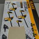 8-Piece Bar Clamps for Woodworking - 4 Pcs 12 inch Bar Clamps with 150 LBS Load Limit, 4 Pcs Heavy Duty Metal Spring Clamps, Quick Release Triggers