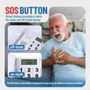Big Button Phone for Seniors, Uvital Corded Landline Phone with Caller ID, 2 One-Touch Buttons and SOS Emergency Button, Hands-Free, Loud Ringer, Senior Landline Phones for Home/Office/Hotel, White