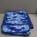 Bagseri Kids Lunch Box for Boys - Insulated Toddler Lunch Bag Fits Bento Box, Reusable Daycare Cooler Tote with Clip Handle, Water-Resistant Lining, Blue Camo (Standard Clip-On Series)