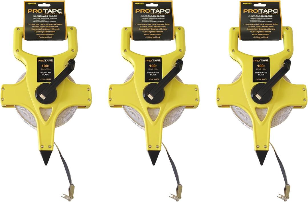 Fiberglass Open Reel ProTapes  Engineers. Open Reel Fiberglass Blade 1/2" x 200'; 10ths/100ths (3 Pack)