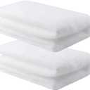 2.62 x 7.87 Ft Fake Snow Blanket, Thickened Fluffy Christmas Artificial Snow Cover Roll Winter Decor for Christmas Trees Village Craft Snowballs Photo Prop(2pack, Snow Blanket), White 