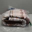 WONGS BEDDING Brown Quilt Set King Size, Boho Floral Pattern Bedspread Coverlet Set, Bohemian Patchwork Bedspreads Bedding Quilt Set for All Seasons (104"x90")