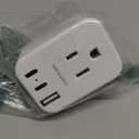 HANYCONY Type E F Plug Adapter, Germany France Travel Plug Adapter with 2 Outlets 3 USB Ports(2 USB C)Schuko Plug Power Adaptor for US to Europe EU Spain Iceland Korea Greece German French