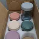 NETANY 6-pack 10oz Glass jars with Airtight Lids, Overnight Oats Containers with Lids, Wide mouth Mason Salad jars, Glass Food Storage Containers for Snacks Yogurt Spice Sugar