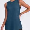 Womens Workout Tank Tops Lightweight Sleeveless Shirts for Women Loose Fit Tops for Athletic Running Tennis Yoga (Blue, XXL)