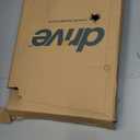 Drive Medical Two-Button Folding Walker w/ Wheels - Lightweight Rolling Mobility Support - Desk Arms - Adjustable Height - Dual Push-Button Operation - 5 Inch Front Wheels - Durable Aluminum - Silver