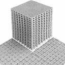 MAXWAVE 18 Pack 12" x 12" Modular Interlocking Floor Mats, Soft PVC Non-Slip Drainage Tiles, Splicing Rubber Cushion Flooring for Deck, Shower, Pool, Basement, Shed, Indoor and Outdoor Use (Grey)