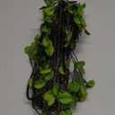 4 Pcs Artificial Ficus Branches Faux Eucalyptus Stems, 47.2 Inch Fake Greenery Stems Artificial Plants for Vase Filler Decoration, Fake Leaves Branches Centerpieces Decor