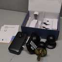 TEEHO TE001K Keyless Entry Door Lock with Handle, Electronic Keypad Deadbolt with 2 Knobs, High-Security Front Door Handle Set for Home & Rental, Smart Auto-Locking, Easy Install, Matte Black