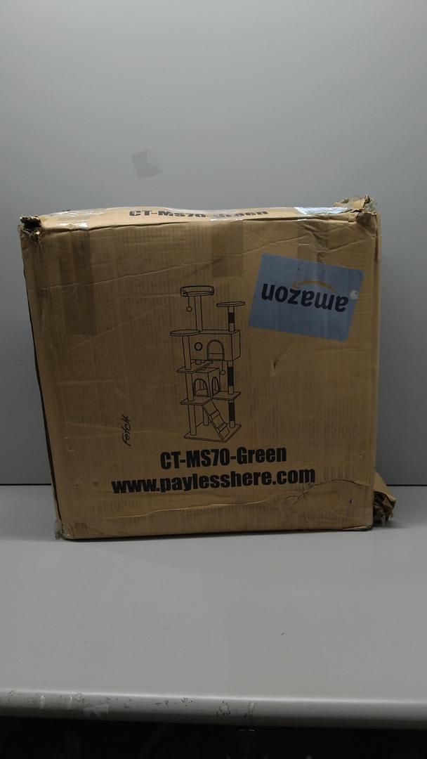 FDW | 54" Cat Tree Tower | Green | Multi-Level Indoor Activity Center with Sisal Scratching Posts, Condos, Plush Perches, Hanging Cat Toys | Sturdy, Easy to Assemble | for Kittens & Adult Cats