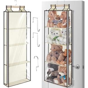 Stuffed Animal Storage Organizer 6C Clear