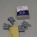 3 Prong to 2 Prong Adapter, Polarized Grounding Converter, 3-Prong Plug Adapter, ETL, Grey, 4 Pack