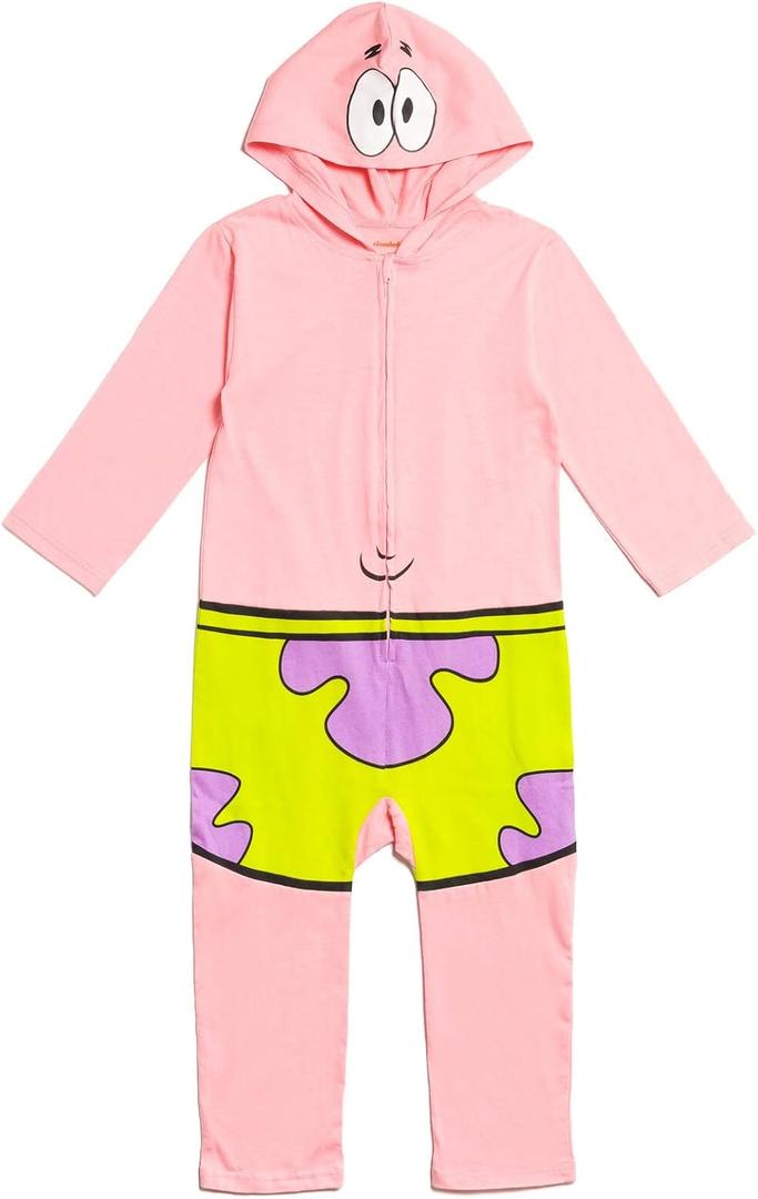 SpongeBob SquarePants Patrick Star Zip Up Costume Coverall Toddler to Big Kid (2T)