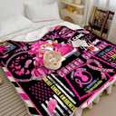 Soft Healing Blanket - Breast Cancer Gift, Get Well Soon Pink Throw Blanket - Sympathy Gifts for Women and Survivors (50"x 60", G507)