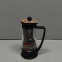 Bodum 12oz Brazil French Press Coffee Maker, High-Heat Borosilicate Glass, Black - Made in Portugal