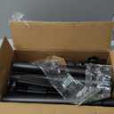 AX WABER Mobile TV Cart Stand with Wheels for 23-60" tvs, Height Adjustable, Portable Floor Stand Holds up to 88 lbs, Rolling TV Mount max VESA 400x400mm