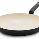 GreenPan Rio Advanced 12" Frying Pan Skillet, Ceramic Nonstick PFAS-Free, Induction Ready, Dishwasher and Oven Safe, Black