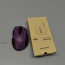 TECKNET Wireless Mouse, 2.4G Ergonomic Optical Mouse, Computer Mouse for Laptop, PC, Computer, Chromebook, Notebook, 6 Buttons, 24 Months Battery Life, 2600 DPI, 5 Adjustment Levels - Purple