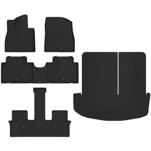 XINSHANGXIU Floor Mats & Cargo Liner for 2026 Hyundai Palisade 7-Seater Only Fuel,TPE All Weather Protection Slush Floor Liner Accessories(Trunk Mat+Backrest Mat+Floor Mat)
