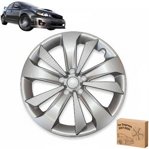 Hubcap for Subaru Impreza 2017-2023, 1:1 16“ Wheel Cover Replacement for 28811FL010 28811FL02A, High-Retention Secure Snap-on Rim Cover Accessories (Silvery, 1PC Aftermarket Part)