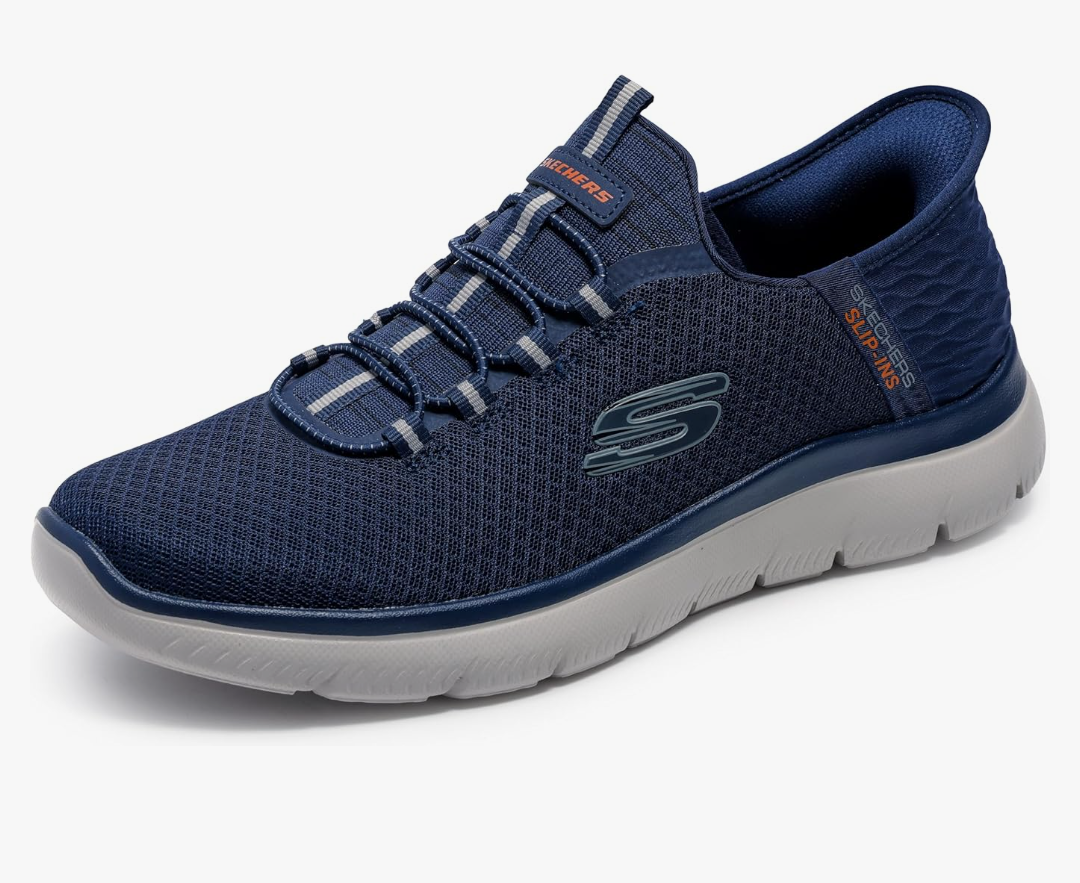Skechers Men's Hands Free Slip-ins Summits High Range Sneaker Navy 12