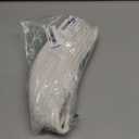 Small Woven Basket with Handle, Small Cute White Storage Baskets for Organizing, Tiny Decorative Round Cotton Rope Woven Closet Storage Bin, Baby Boho Empty Gift Basket for Nursery