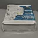 PlushDeluxe Premium Bamboo Mattress Protector  Twin XL Size, Waterproof, & Ultra Soft Breathable Noiseless Washable Bed Mattress Cover for Comfort & Protection - White